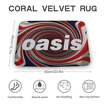 Amazon | ラグマット オアシス OASIS バンド カーペット